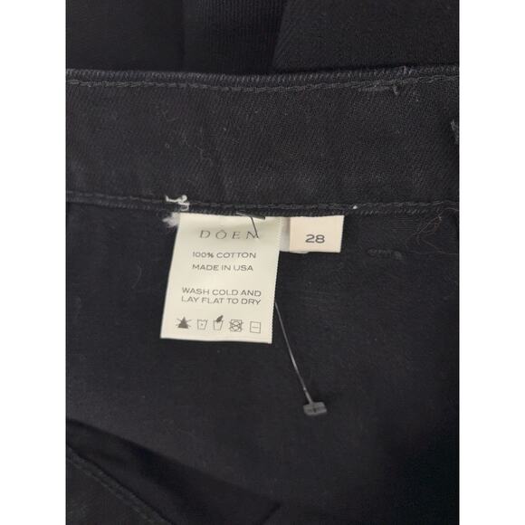 B44 Doen Lena High Rise Vintage Straight Jeans Black Womens 28 Old Money - Picture 12 of 13